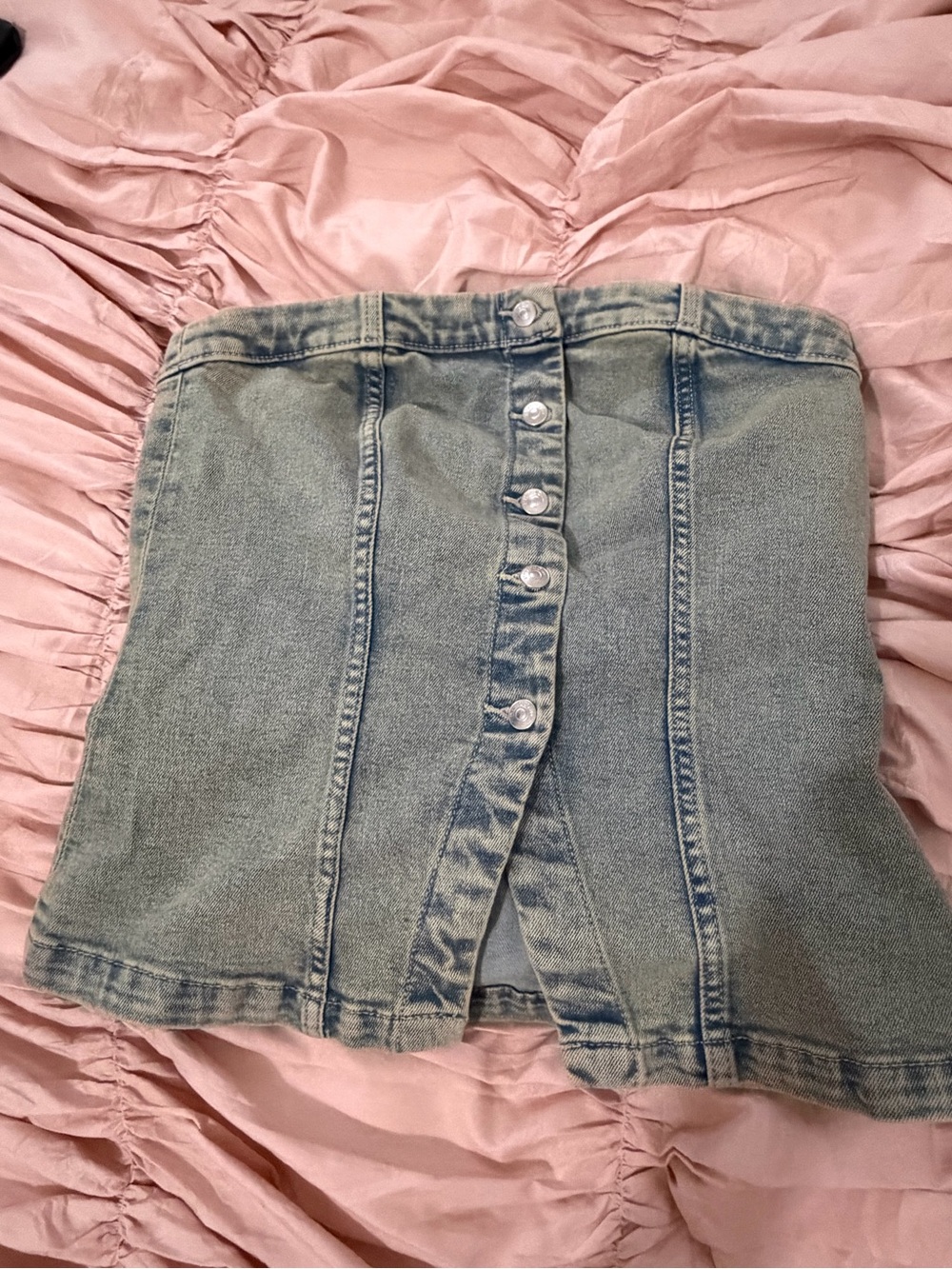 H&M Denim Tube Top